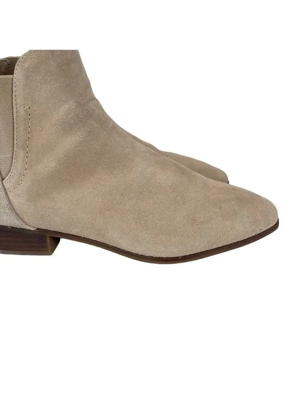 Aldo Torwenflex Chelsea Boots Women 9 Natural Almond Toe Slip On Ankle Boot